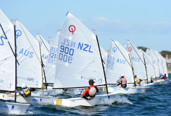 Optimist Sail Melbourne. Photo Jeff Crowe/Sport the Library.