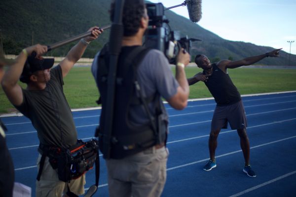 Usain Bolt Optus filming