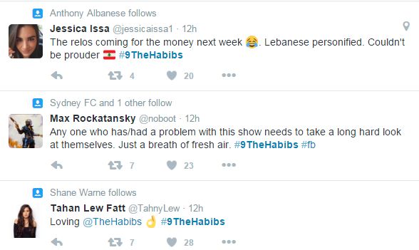 Here come the habibs twitter reaction