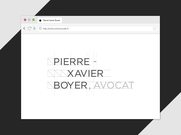 Web Design pour Pierre-Xavier Boyer