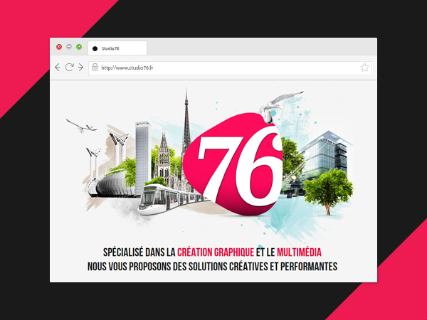 Web Design pour Studio76
