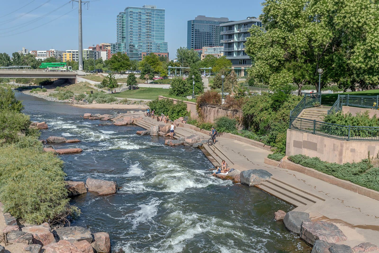 Platte River Path Bike Trail Platte River Path Bike Trail near Element 47 by Windsor, Denver, CO