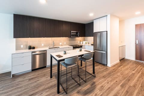 Dining Space in Kitchen at 10 Clay Apartments in Seattle, WA