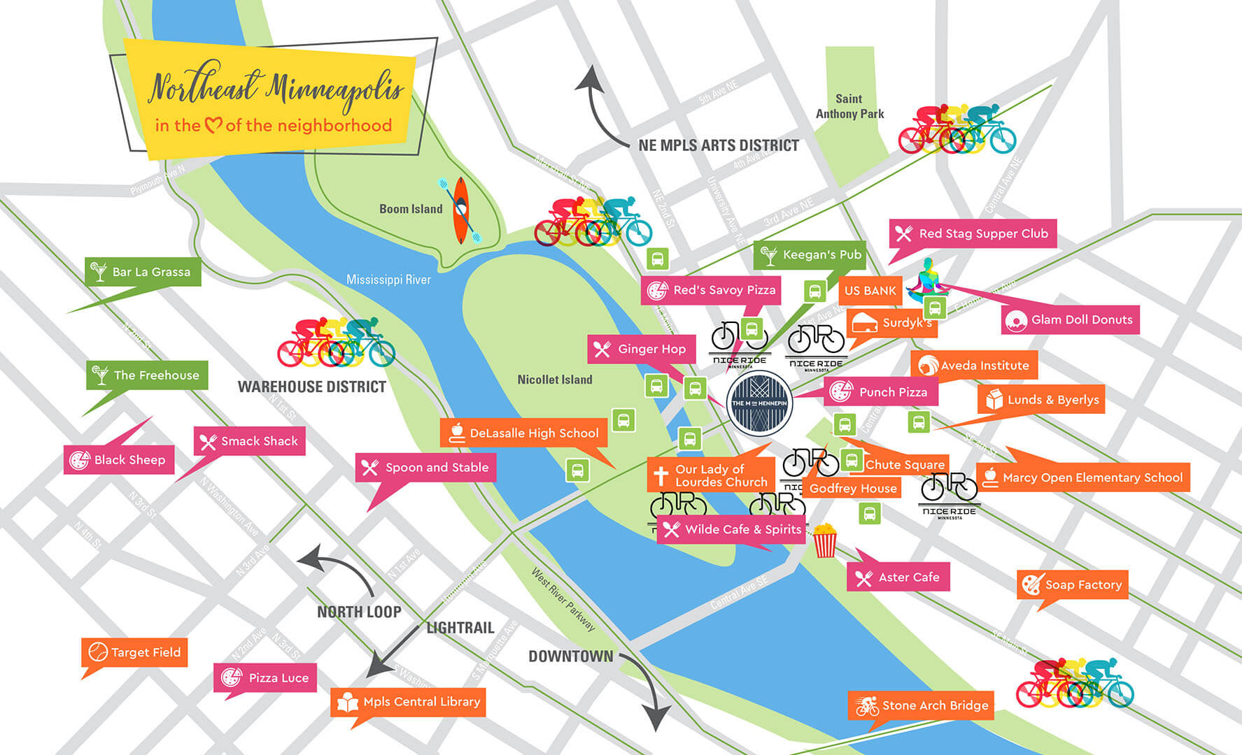 Northeast Minneapolis Neighborhood Map