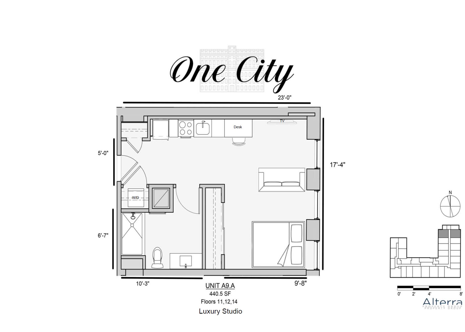 Floor Plans of One City in Philadelphia, PA