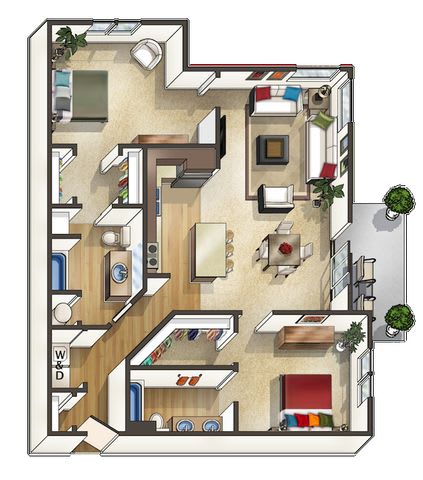 Studio 1 2 3 Bedroom Apartments In Fort Collins Co The Trails At Timberline