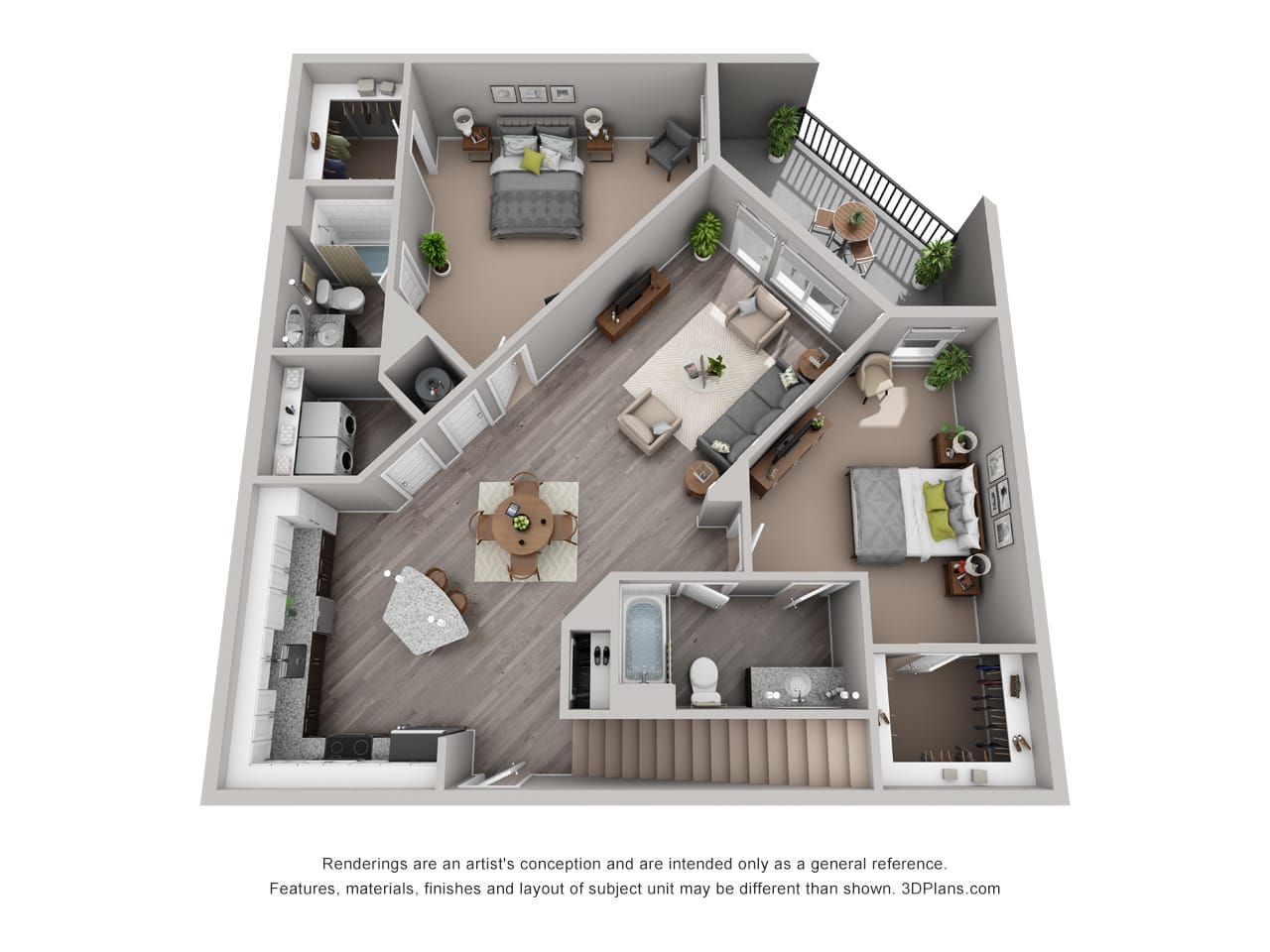 Studio 1 2 3 Bedroom Apartments In Indianapolis Cityway 3d Tour