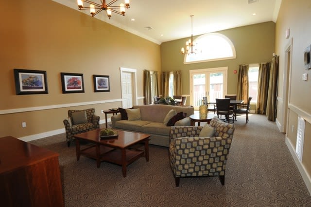 Lounge Area for Residents and Guests Resident Clubhouse and Lounge at Skyline Commons