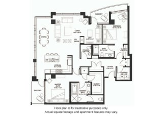 B27 South B27 South floor plan at The Bravern, WA, 98004