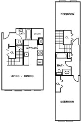2 Bedroom 2 Bath 2 Bedroom 2 Bath