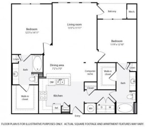 Floorplan Floorplan at Windsor at Contee Crossing 7810 Contee Road Laurel, MD 20707