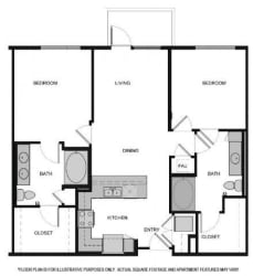 Floorplan Floorplan At South Park by Windsor, Los Angeles, CA, 90015