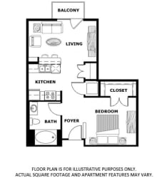 Floorplan Floorplan at Terraces at Paseo Colorado, Pasadena, CA, 91101