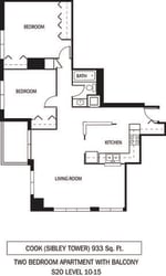 Galtier Towers Cook Floor Plan Galtier Towers Apartments in Lowertown, St. Paul, MN 1 Bedroom 1 Bath Apartment