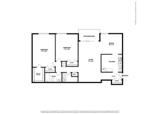 Floor Plan 2BR-1BA - B3