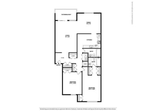 Floor Plan 2BR-2BA - B5