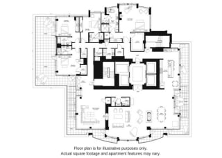 Floor plan Floor plan at The Bravern, Bellevue, WA, 98004