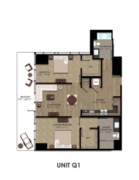 Floor Plans Of K1 In San Diego, CA