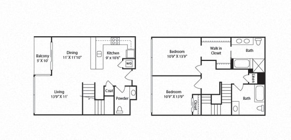 Floor Plans of Edison in Long Beach, CA