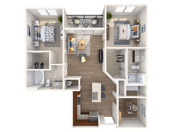 B4BD 2Bed_2Bath B4BD 2Bed_2Bath at Avenue Grand, White Marsh, Maryland