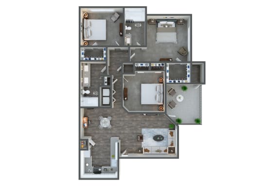 Depot three bedroom two bathroom at Tempe Station, Tempe, Arizona Depot three bedroom two bathroom at Tempe Station, Tempe, Arizona