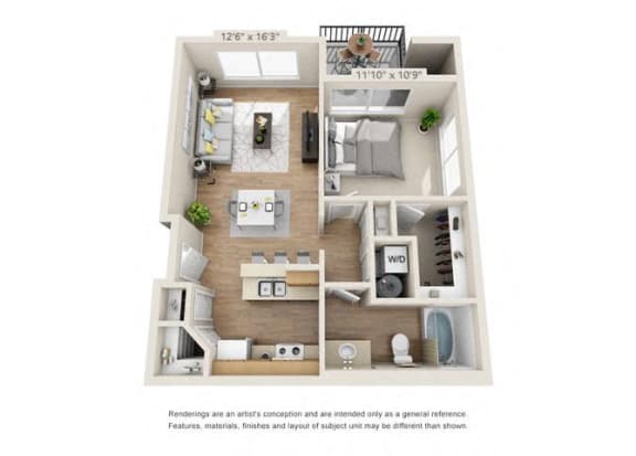 One Bedroom One Bedroom at 206, Oregon