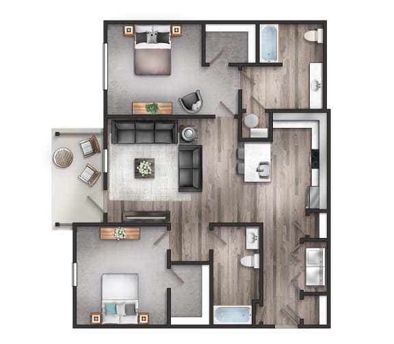The Quarry two bedroom two bathroom