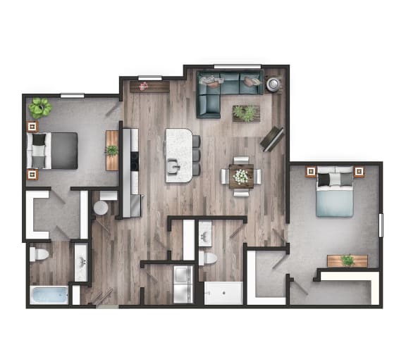 The Retreat two bedroom two bathroom
