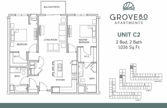 Floor Plans of Grove80 Apartments in Cottage Grove, MN