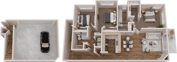 Our 1 3 Bedroom Apartments In Fife Wa Floor Plans