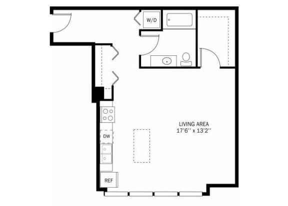 Kellogg Square Dynamic Floor Plan Kellogg Square Apartments in St. Paul, MN Studio Apartment
