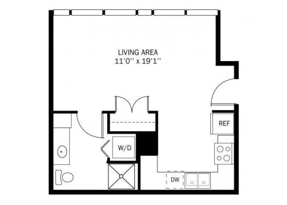 Kellogg Square Ensemble Floor Plan Kellogg Square Apartments in St. Paul, MN Studio Apartment
