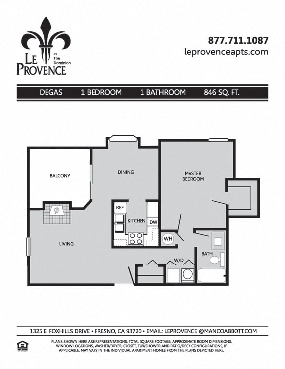 Degas, Upstairs Floor Plan Degas, Upstairs Floor Plan at Le Provence at the Dominion, Fresno, CA, 93720