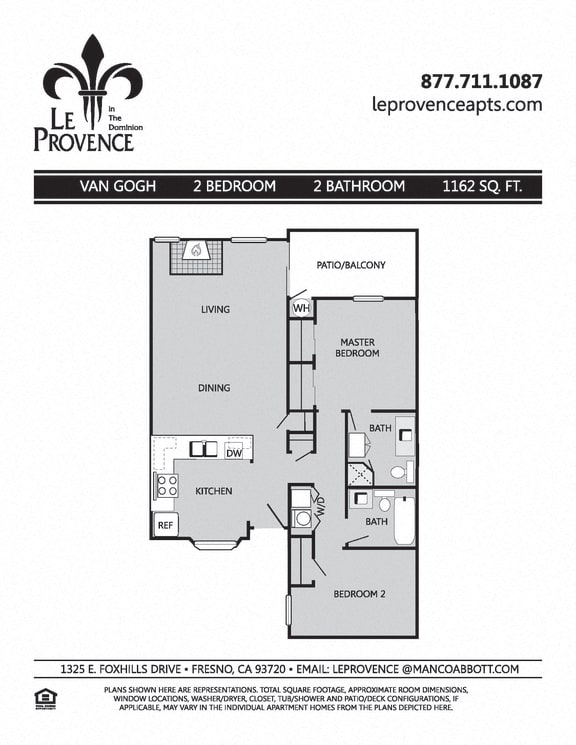 Van Gogh, Upstairs Floor Plan Van Gogh, Upstairs Floor Plan at Le Provence at the Dominion, Fresno