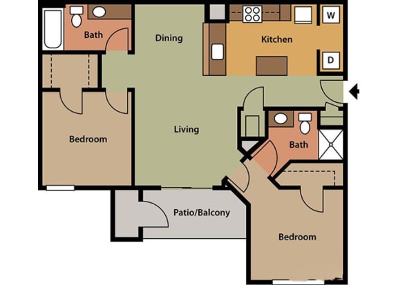 Floor Plans of Walden Pond in High Ridge, MO