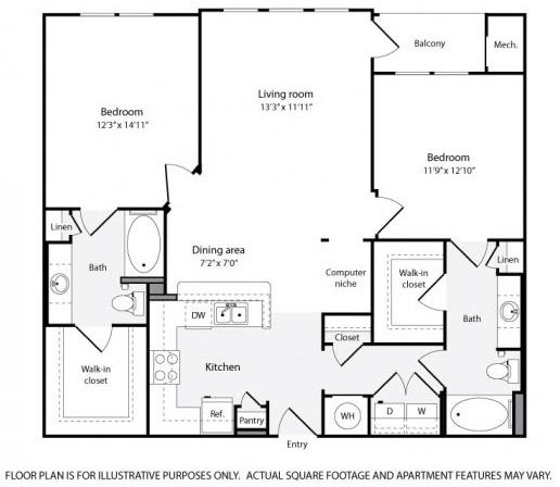 1, 2 & 3 Bedroom Apartments in Laurel, MD Windsor at