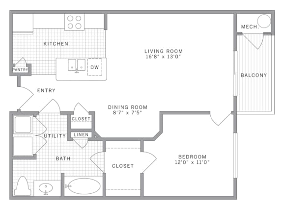A1 Floor Plan A1 Floor Plan at AVE Union, Union