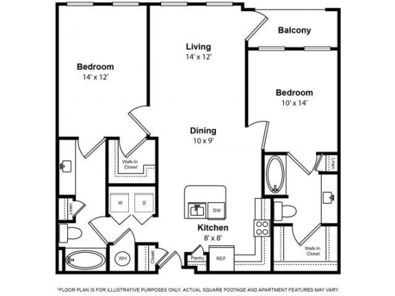 Floorplan Floorplan at The Ridgewood by Windsor, 4211 Ridge Top Road, VA