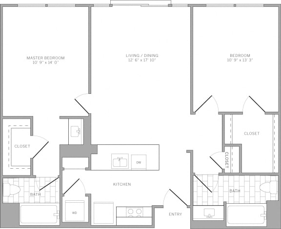 B1 Floor Plan B1 Floor Plan at AVE Emeryville at Bay Street, California