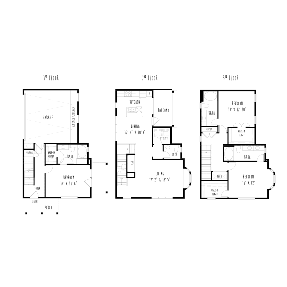 THC2: 3 Bedroom, 3.5 Bathroom, 2 Car Garage Townhome