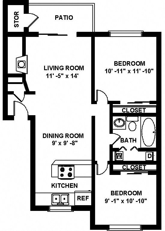 Floor Plans | Copper Ridge Apartments in Renton, WA
