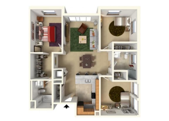 Floor Plan Floor Plan at Redmond Square, Washington, 98052