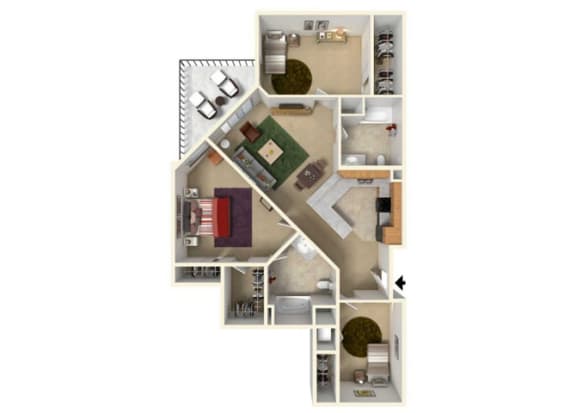 Floor Plan Floor Plan at Redmond Square, Washington