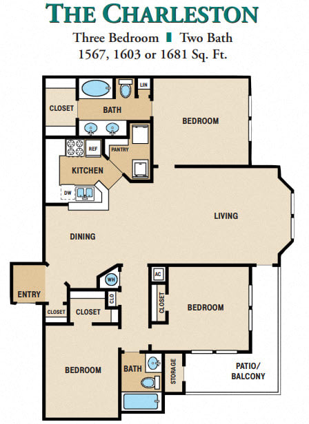 Three Bedroom Two Bathroom