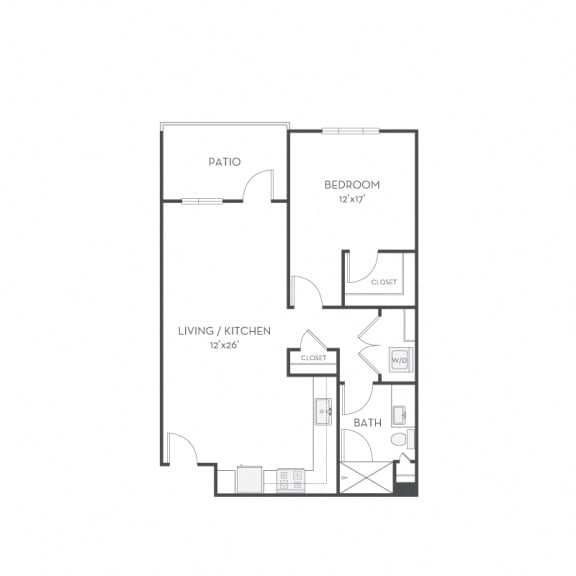 Floor plan Floor plan at Elan Menlo Park, Menlo Park, California