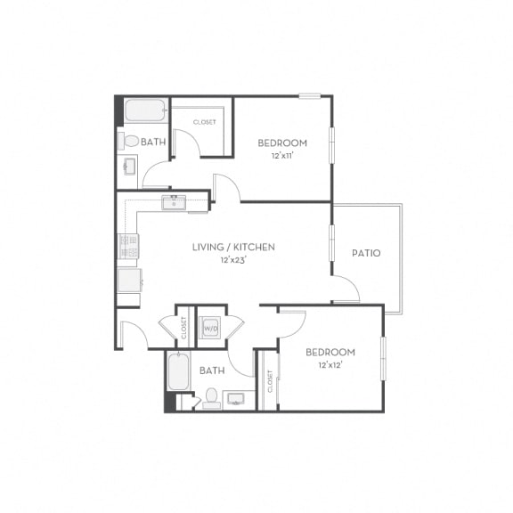 Floor plan Floor plan at Elan Menlo Park, Menlo Park