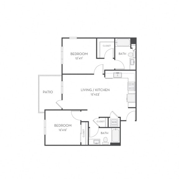 Floor plan Floor plan at Elan Menlo Park, California, 94025