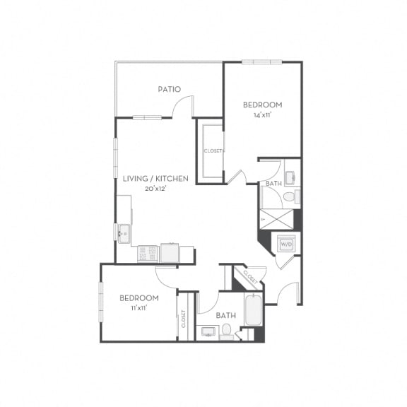 Floor plan Floor plan at Elan Menlo Park, Menlo Park, 94025