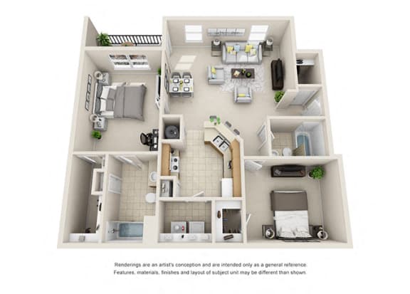 2 Bedroom 2 Bath 2 Bedroom 2 Bath
