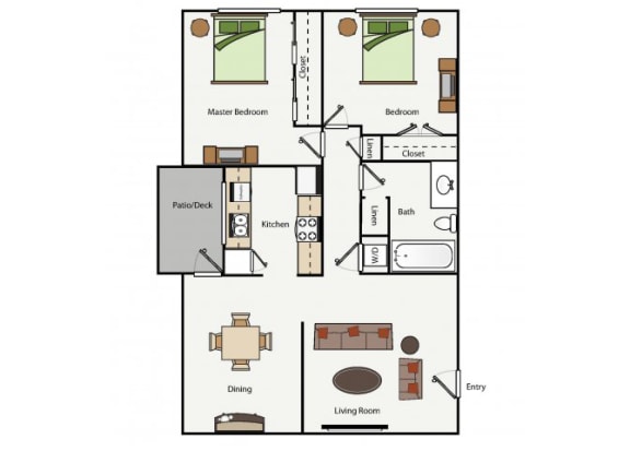 One & Two Bedroom apartments in Salinas CA | Floor Plans